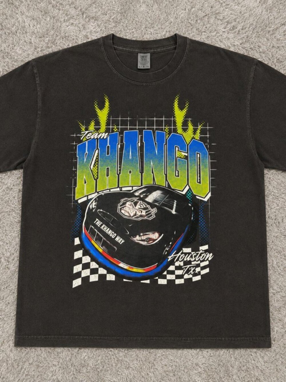 Vintage Gray Graphic NASCAR Racing Shirt
